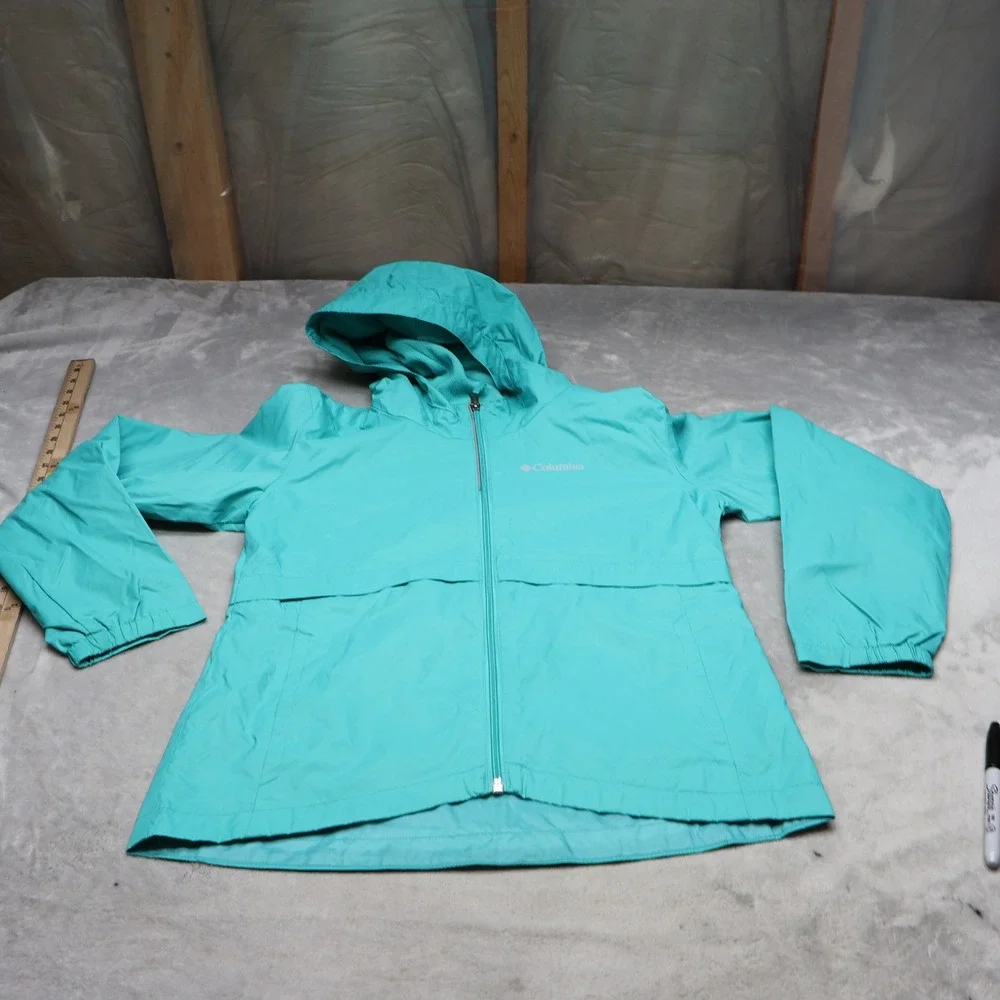 Columbia Jacket Youth‎ Large 14/16 Blue Rain Zilla Lightweight Water Resistant